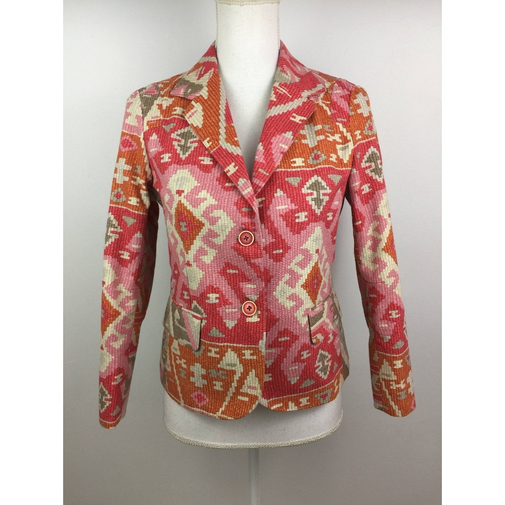 We. You and Me Cotton Multi-color Blazer Size 4